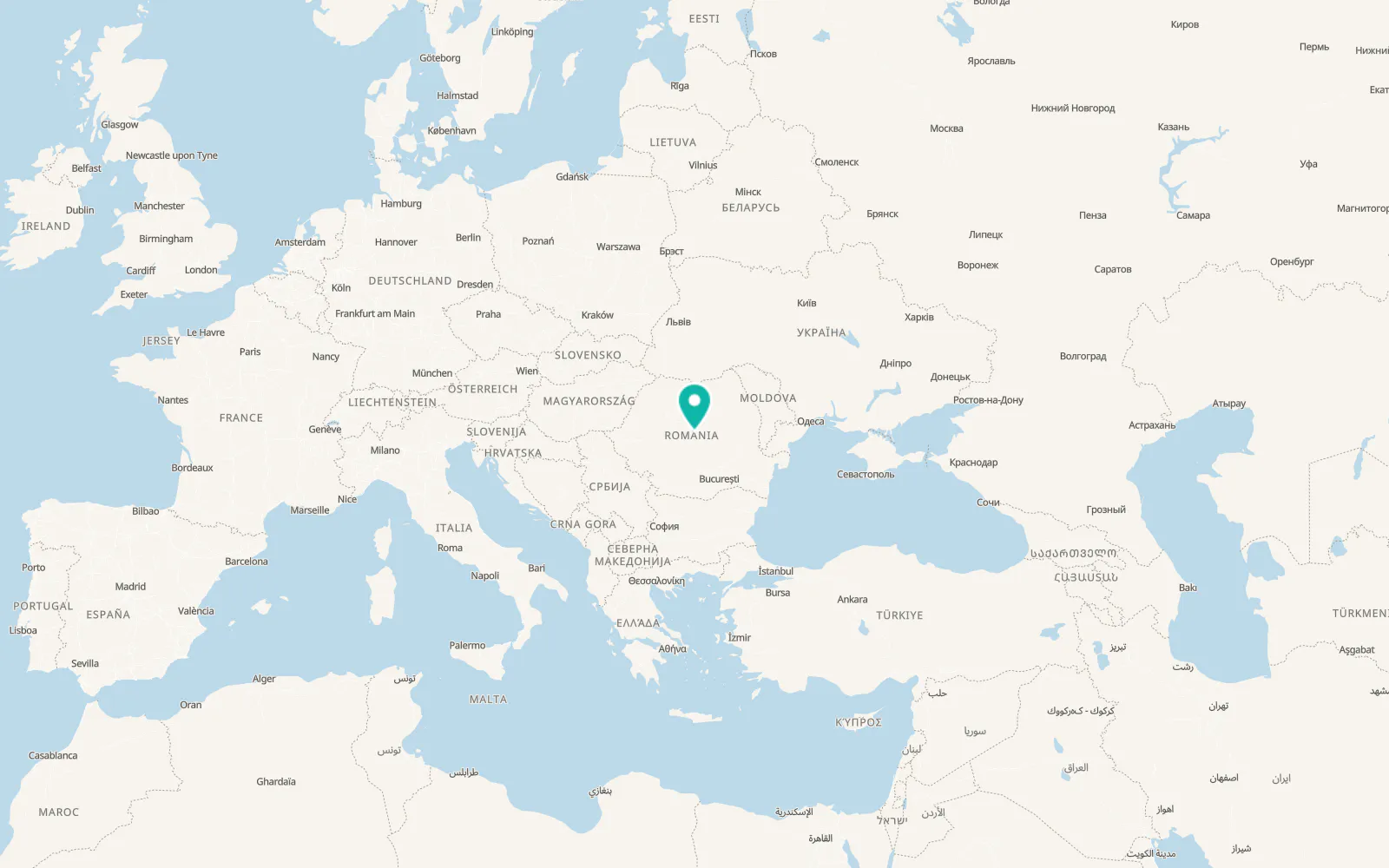 Map of Retiș