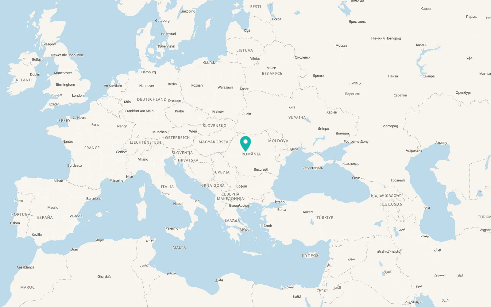 Map of Roşia de Secaş