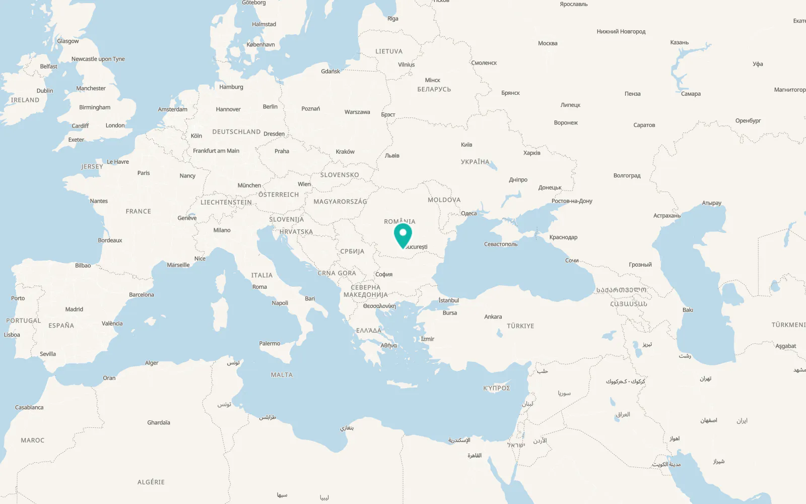 Map of Roșiorii de Vede