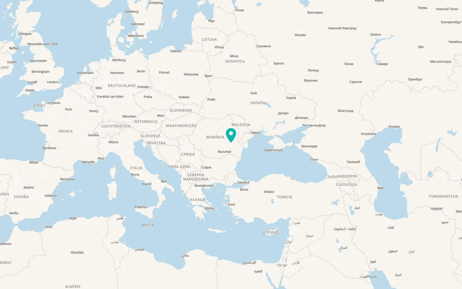 Map of Roșioru