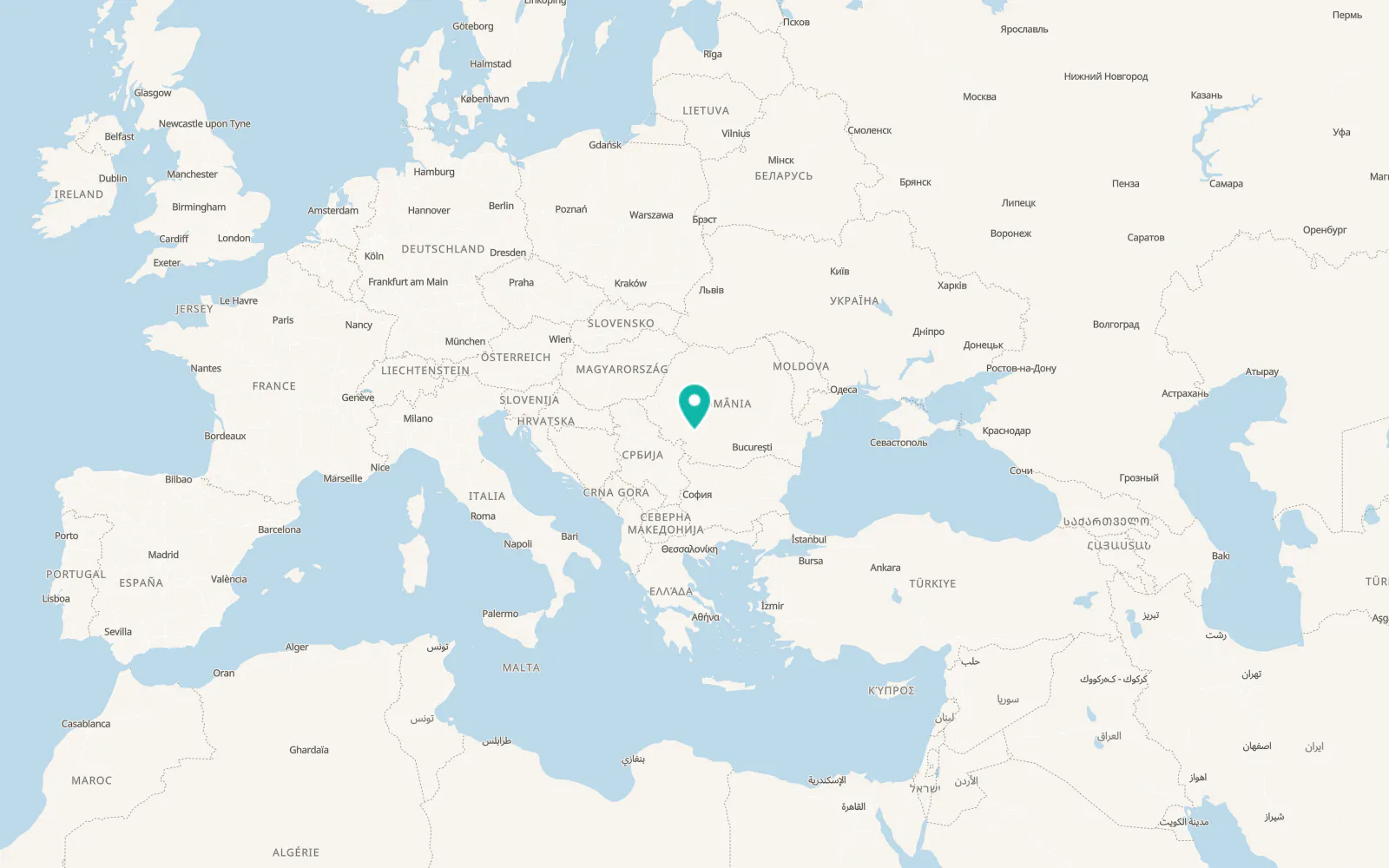 Map of Rovinari
