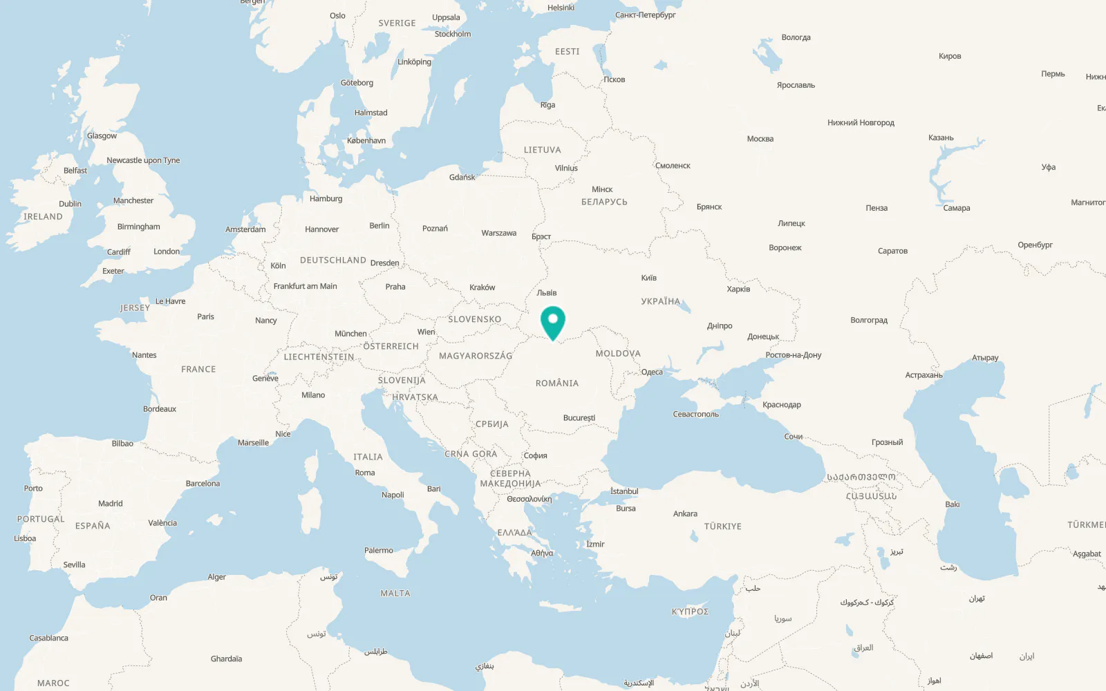 Map of Săcel