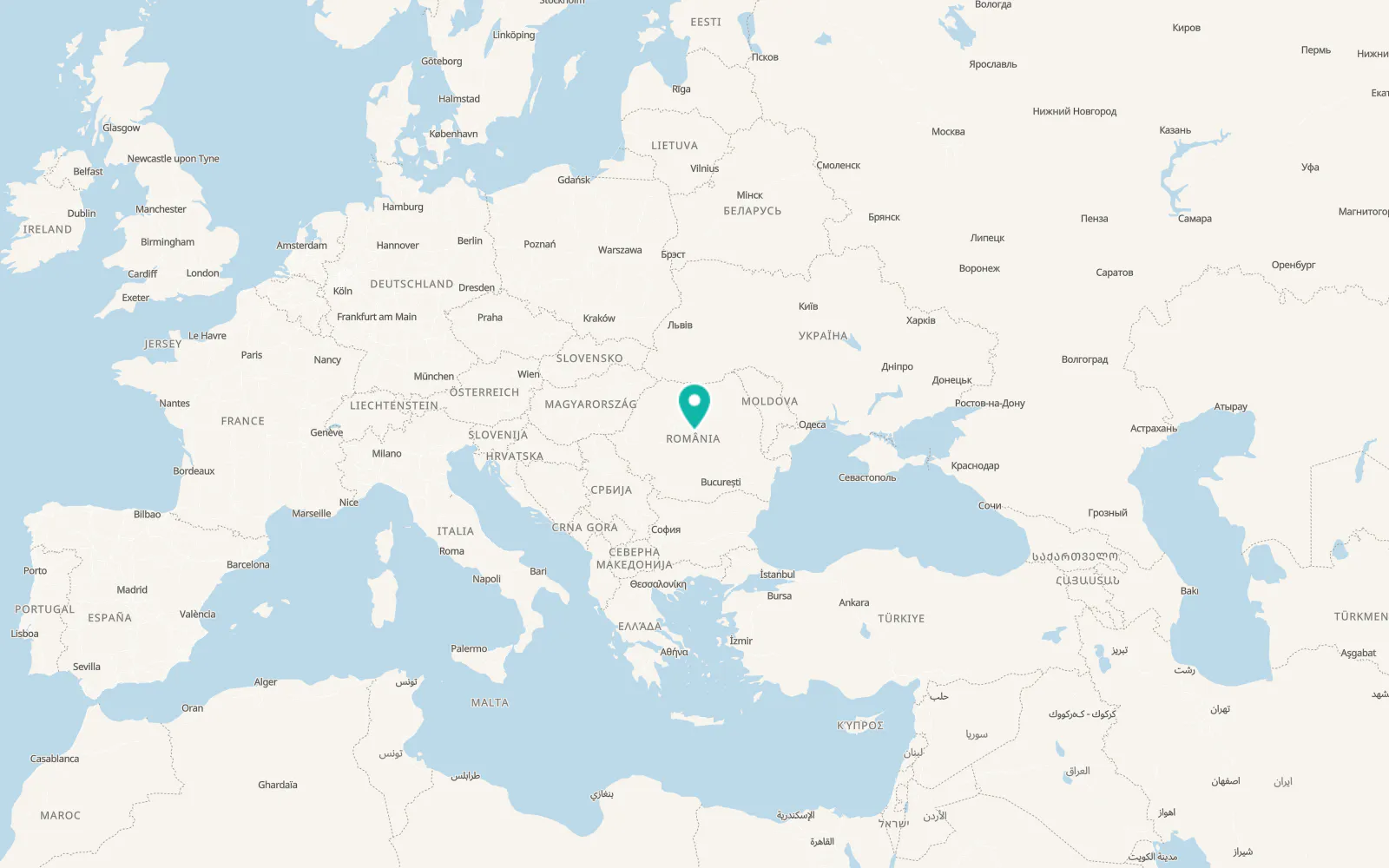 Map of Șaeș