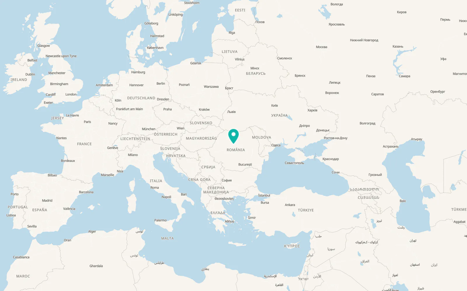 Map of Sânpaul