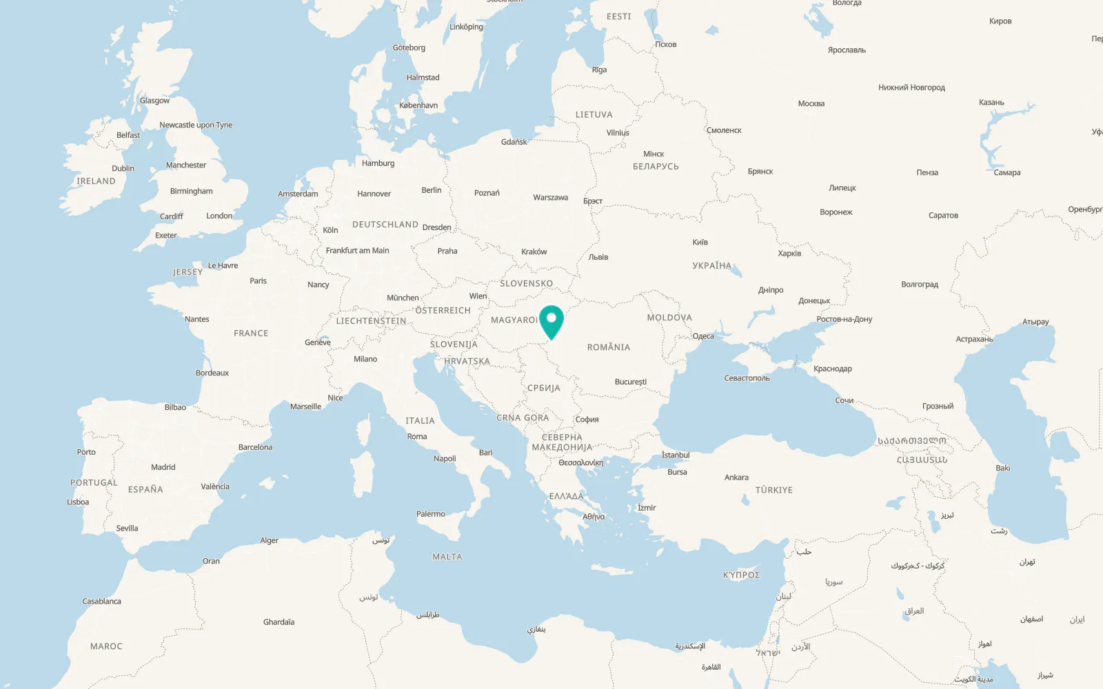 Map of Sânpetru German
