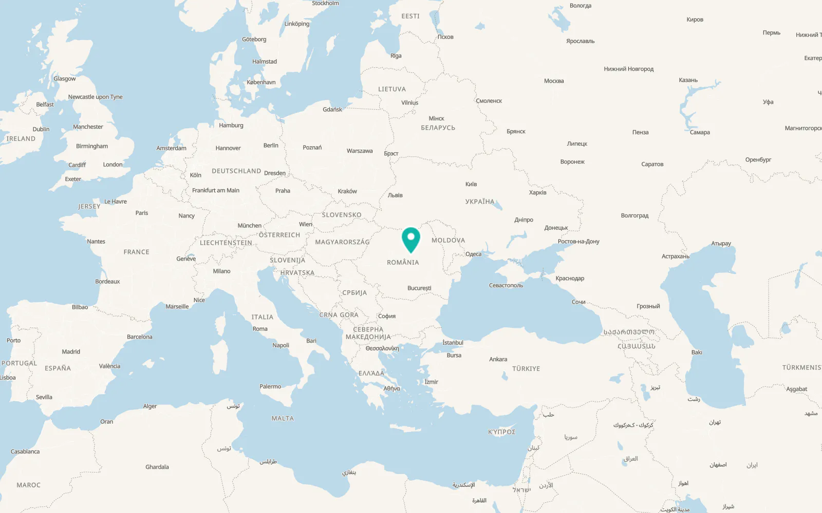 Map of Satu Mare