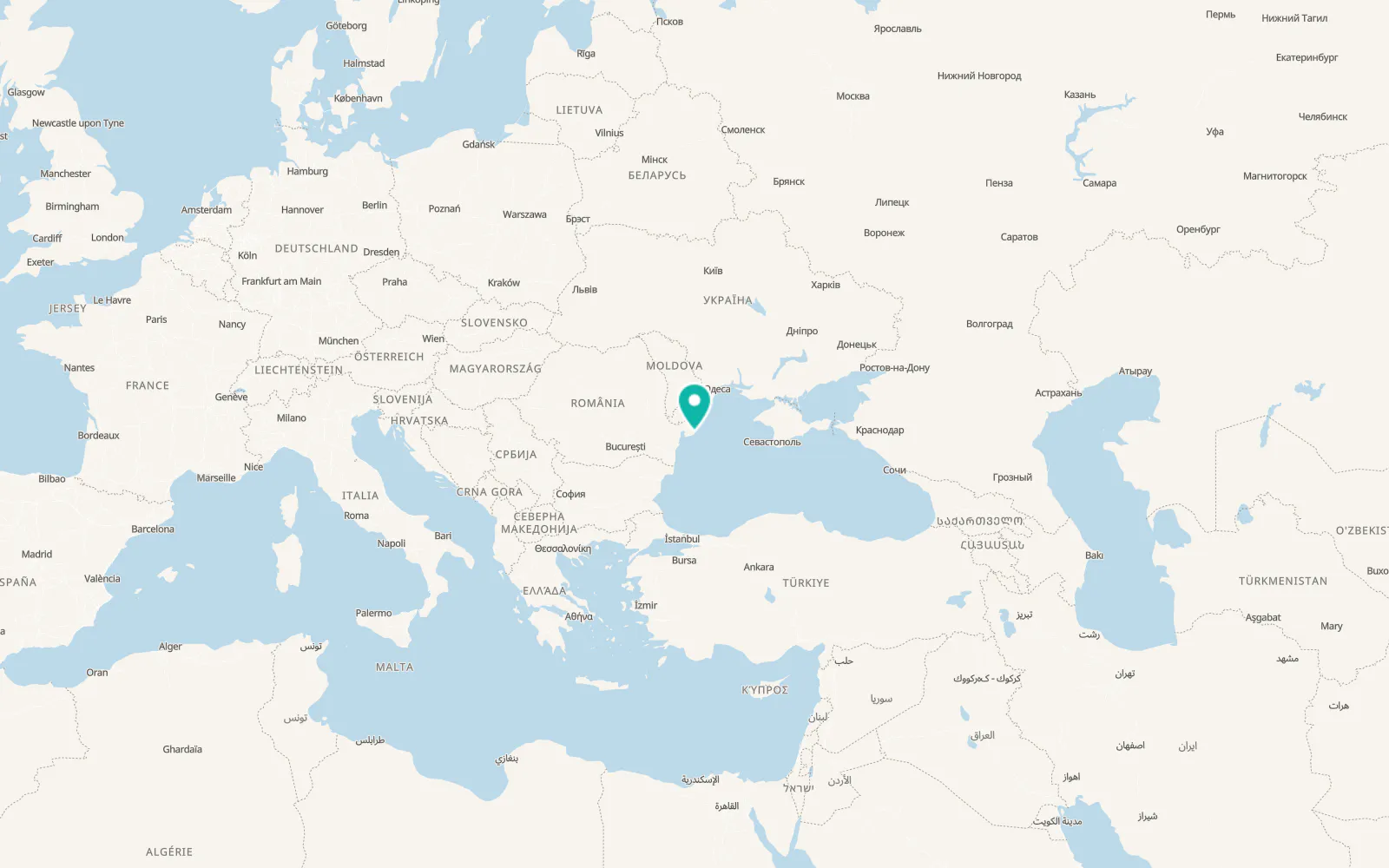 Map of Sfântu Gheorghe