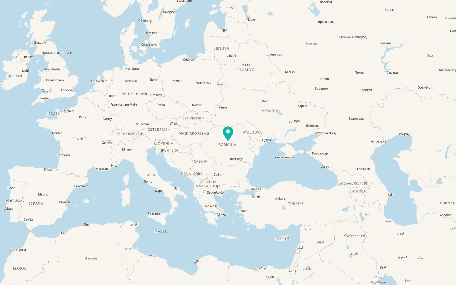 Map of Sighișoara