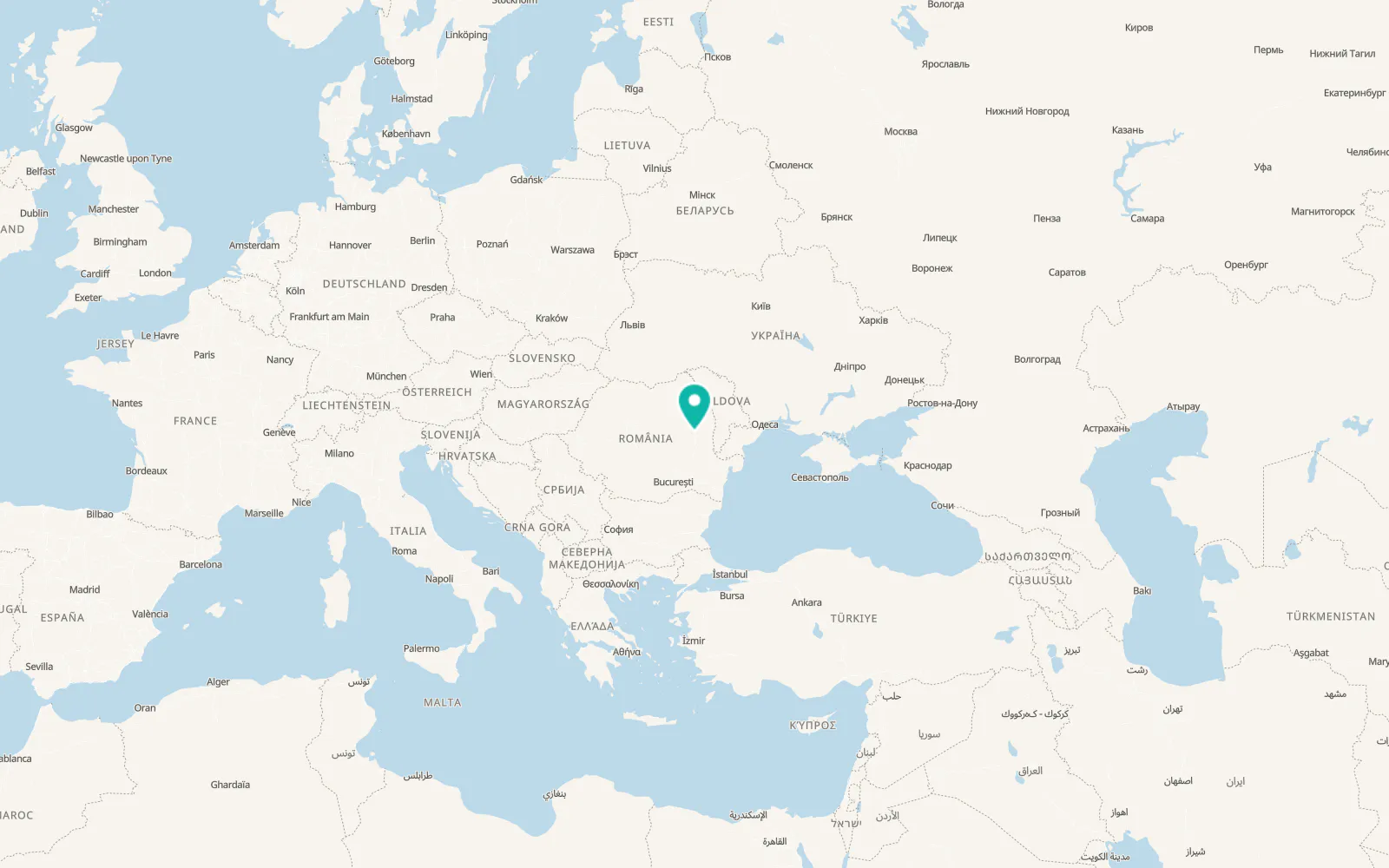 Map of Șișcani