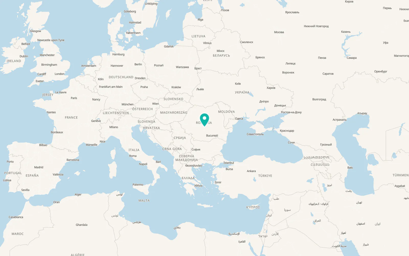 Map of Slatina