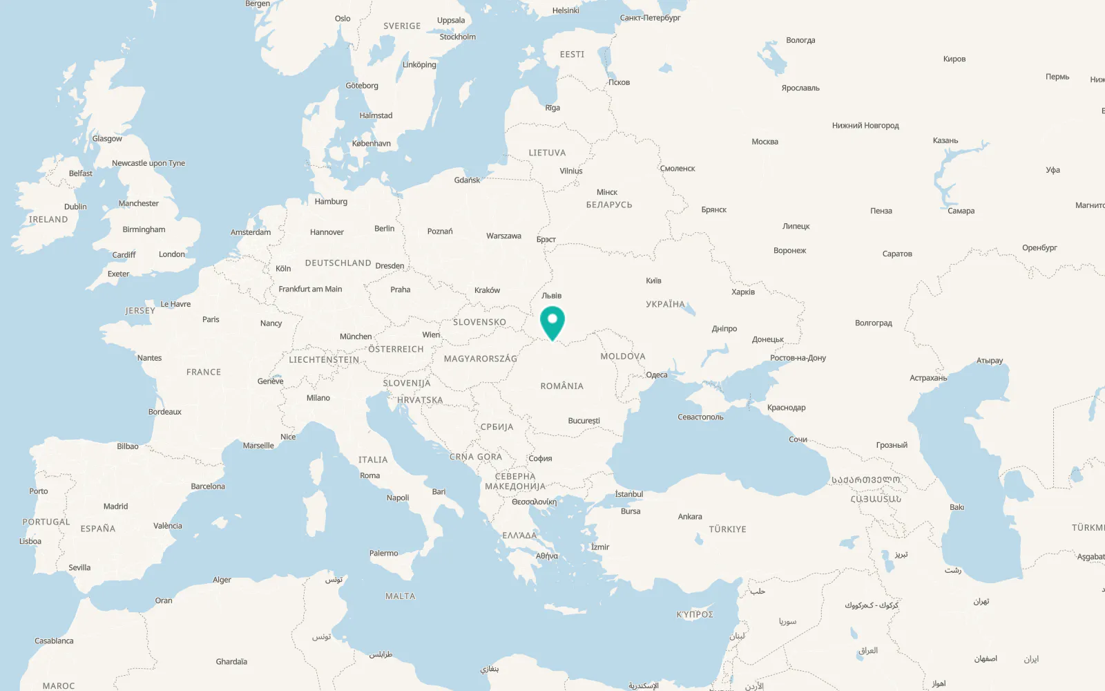 Map of Slătioara