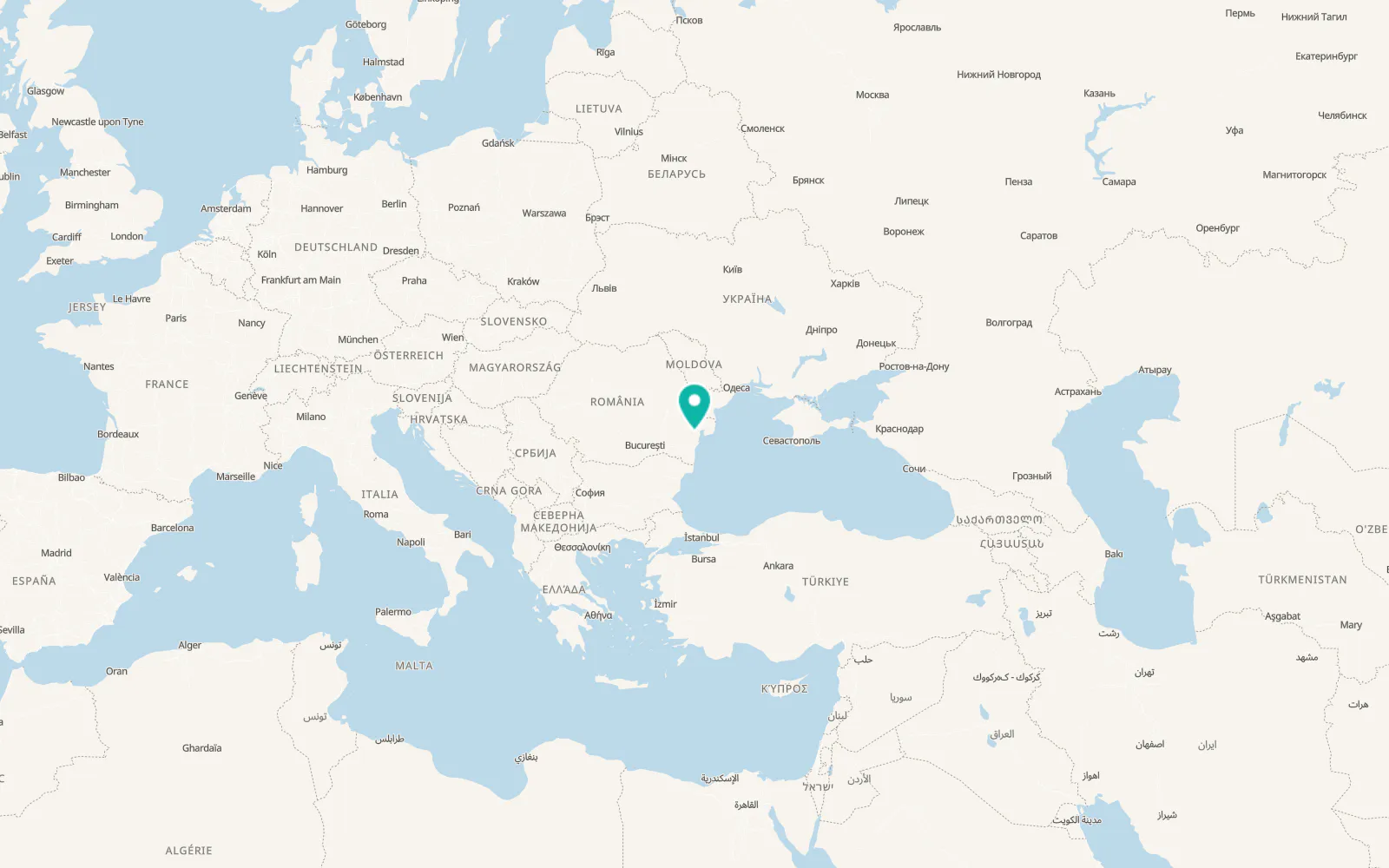Map of Slava Rusă