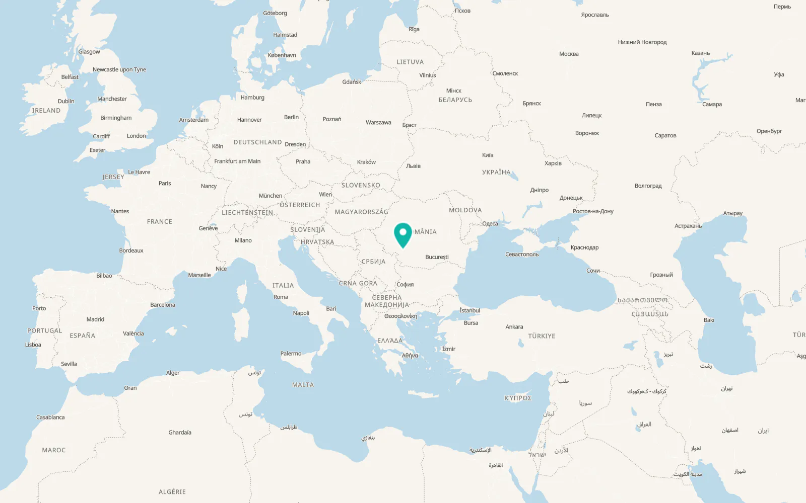 Map of Slivileşti
