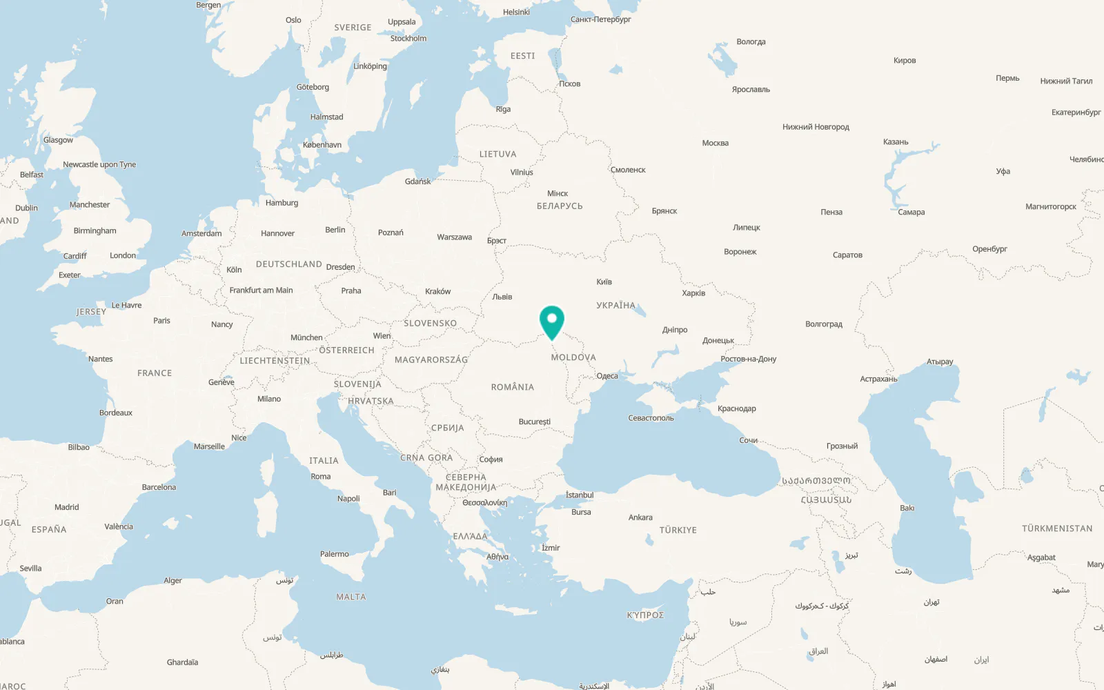 Map of Stânca