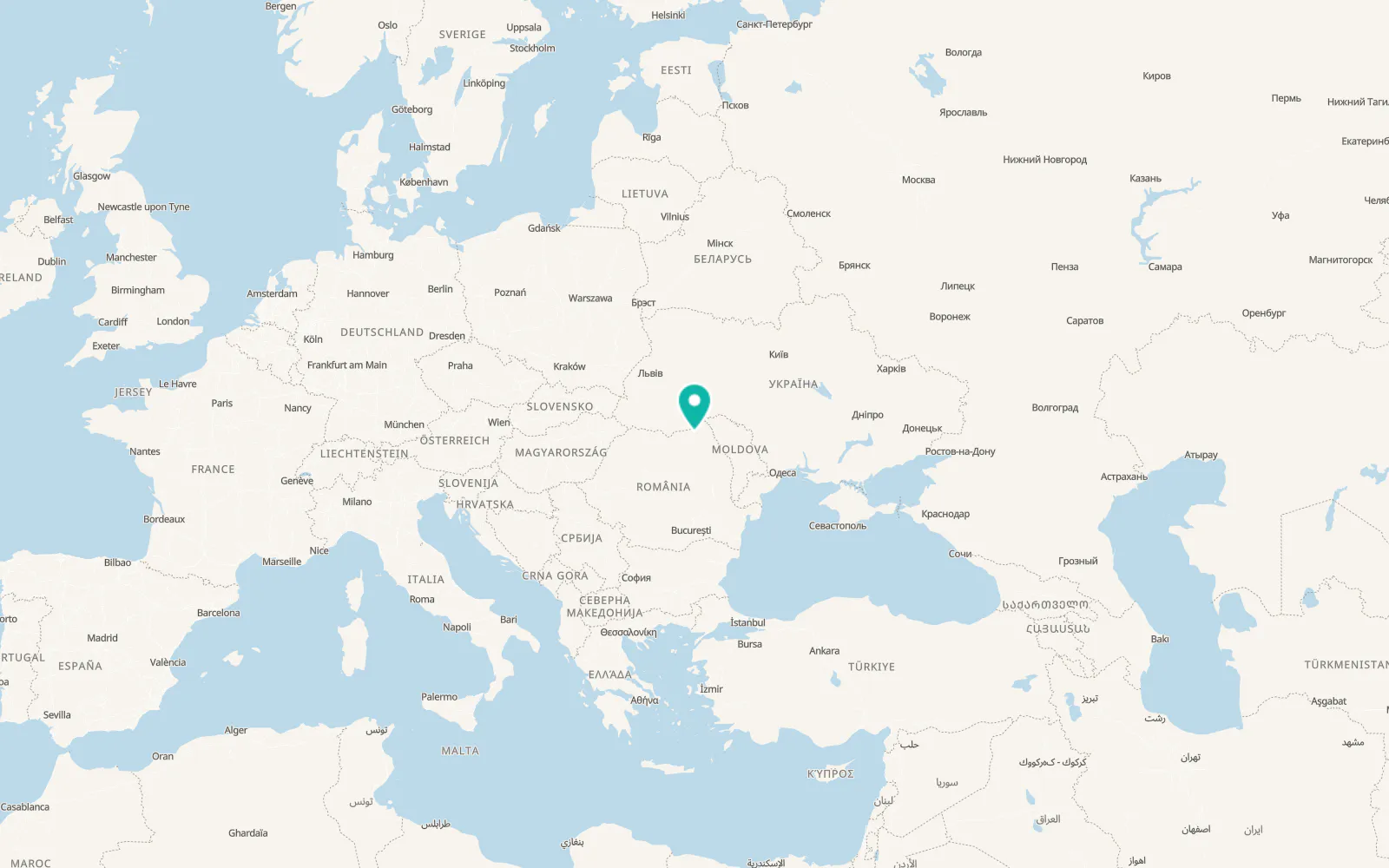 Map of Stânca
