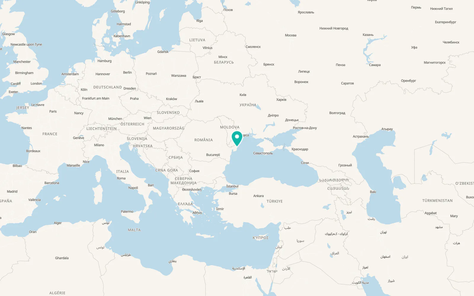 Map of Sulina