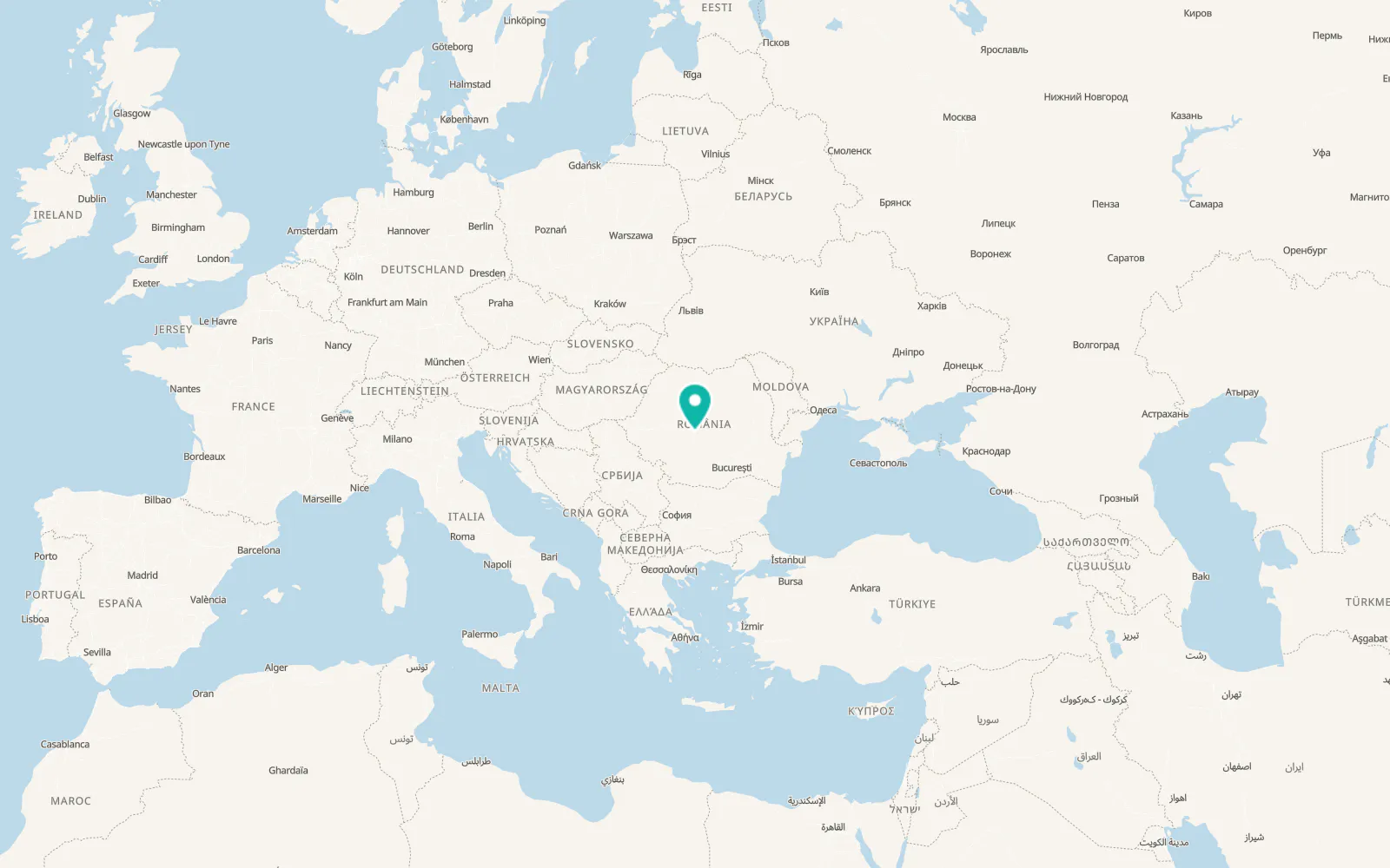Map of Tălmăcel