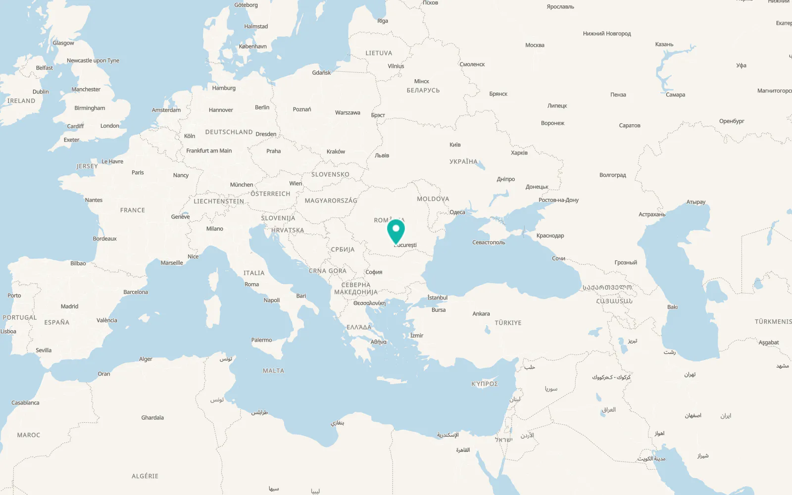 Map of Talpa-Trivalea