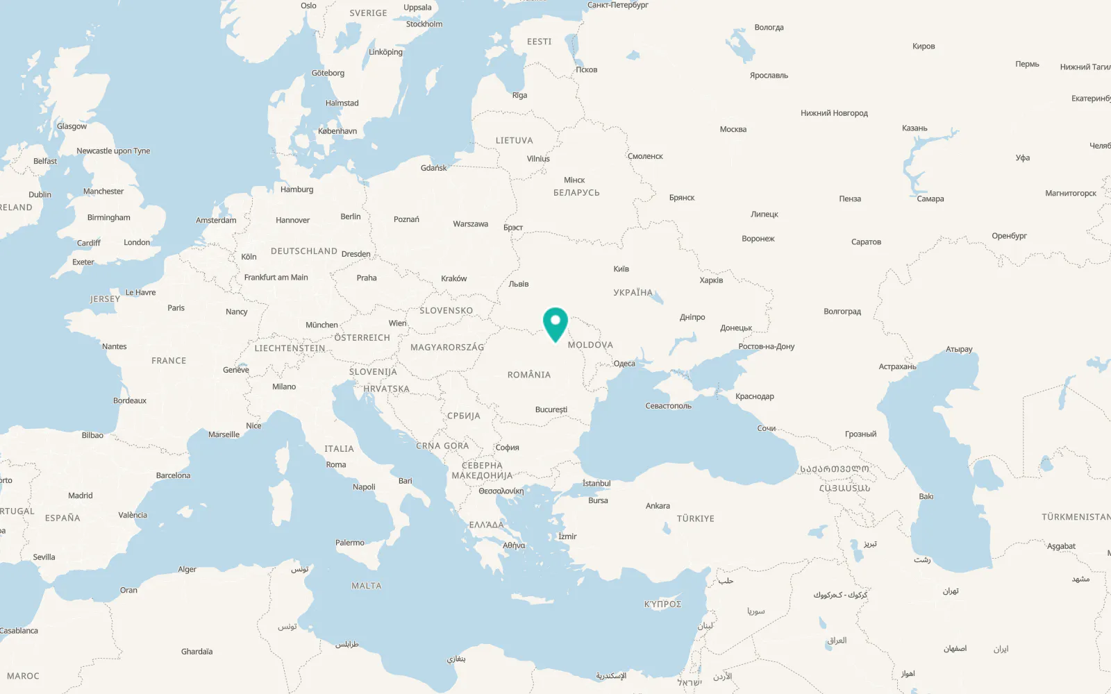 Map of Târgu Neamţ