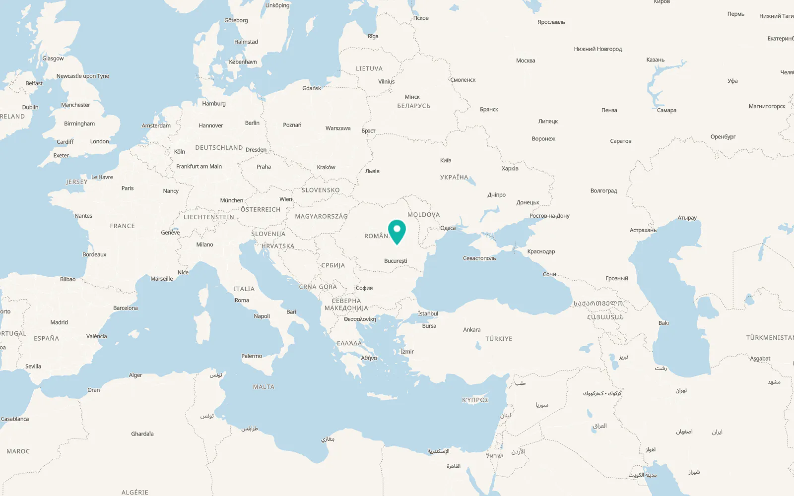 Map of Târlești