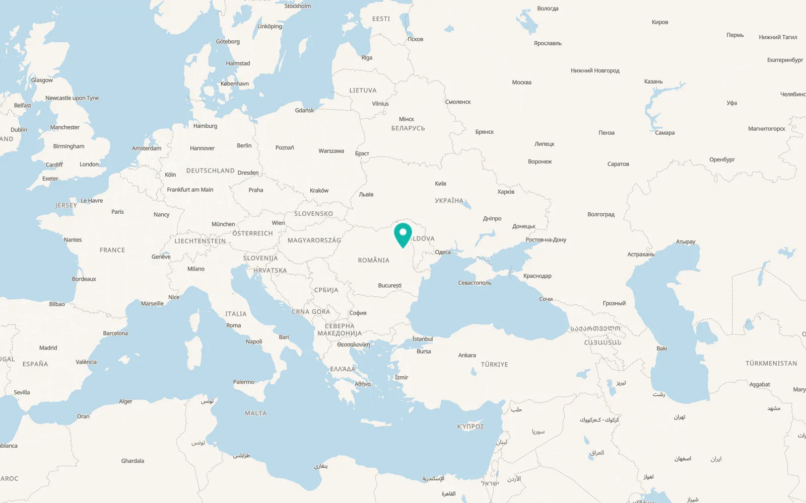 Map of Tarnița