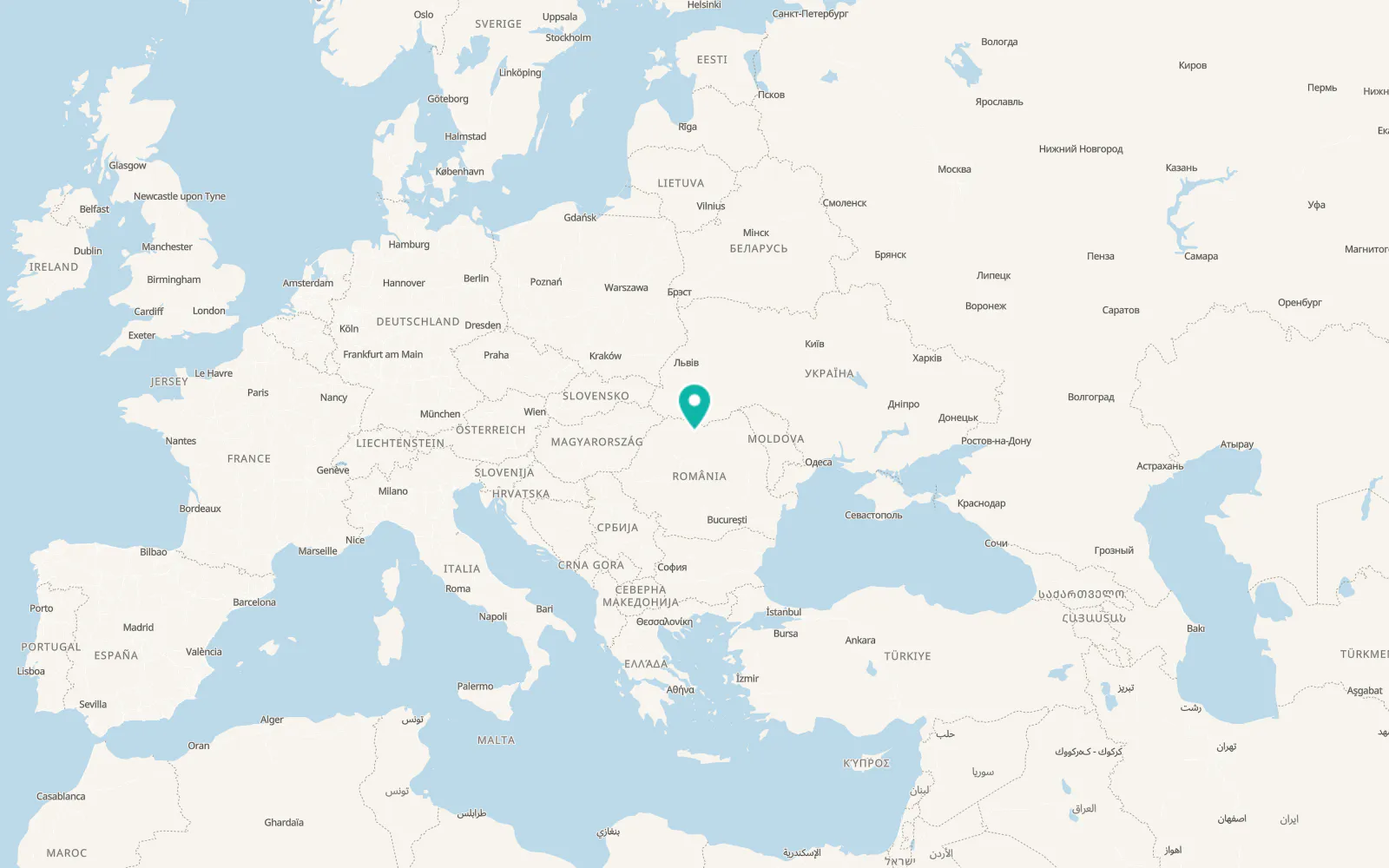 Map of Telcișor