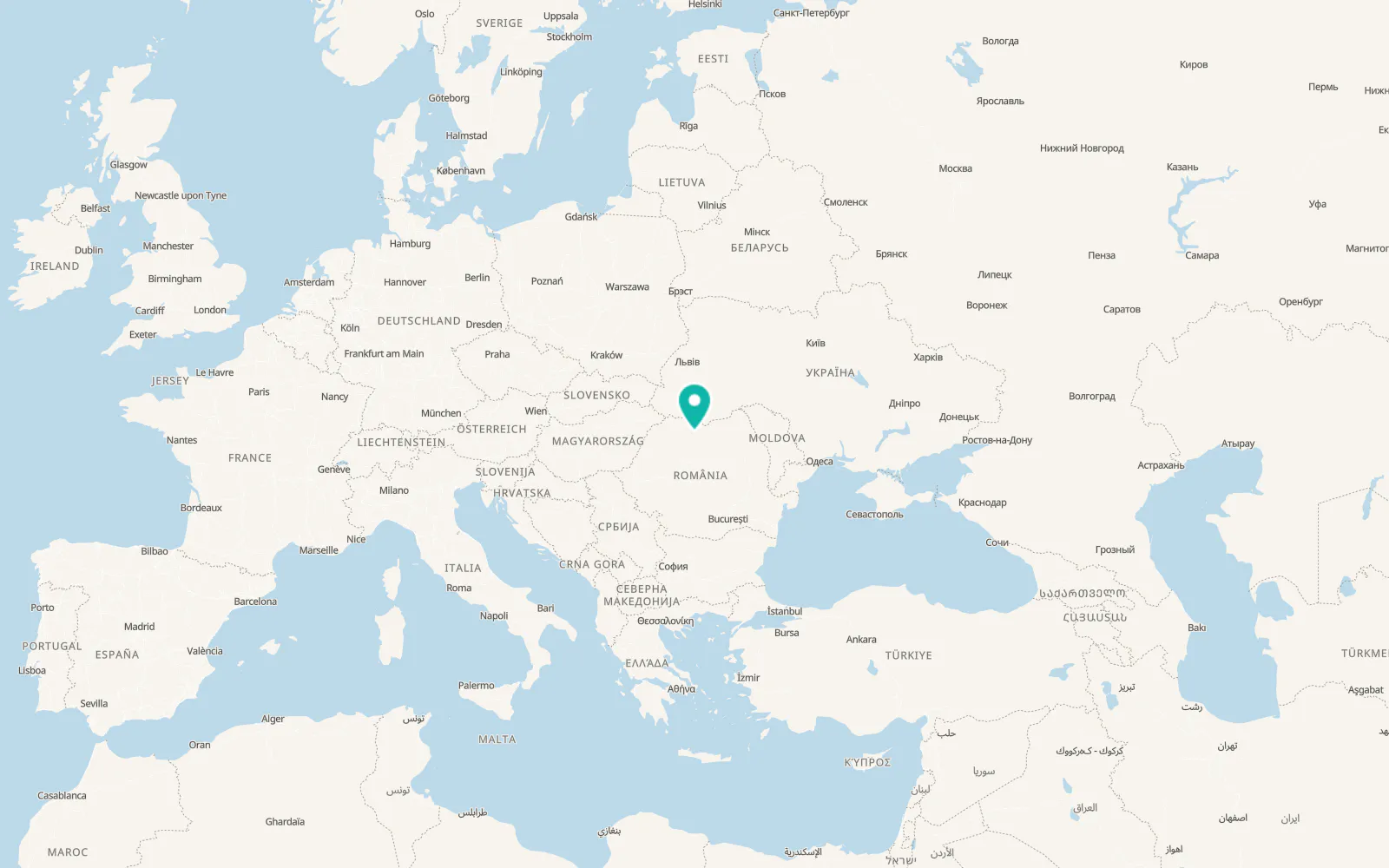Map of Telciu