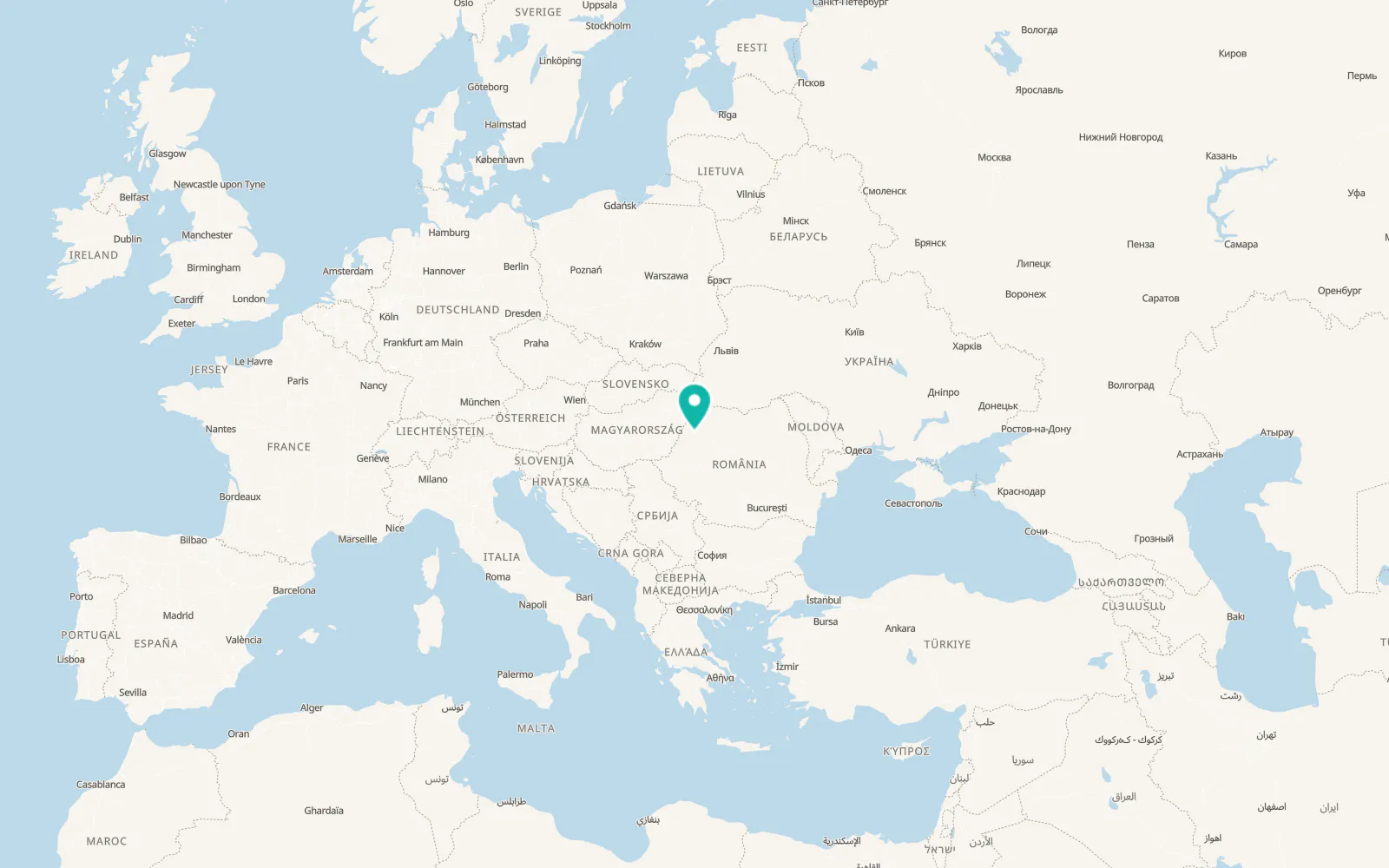 Map of Tinăud