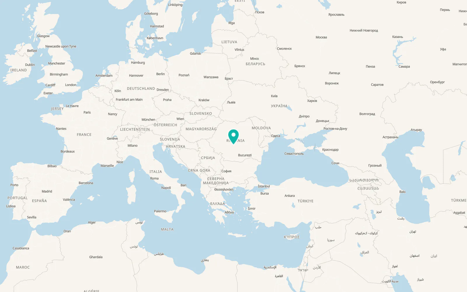 Map of Titești