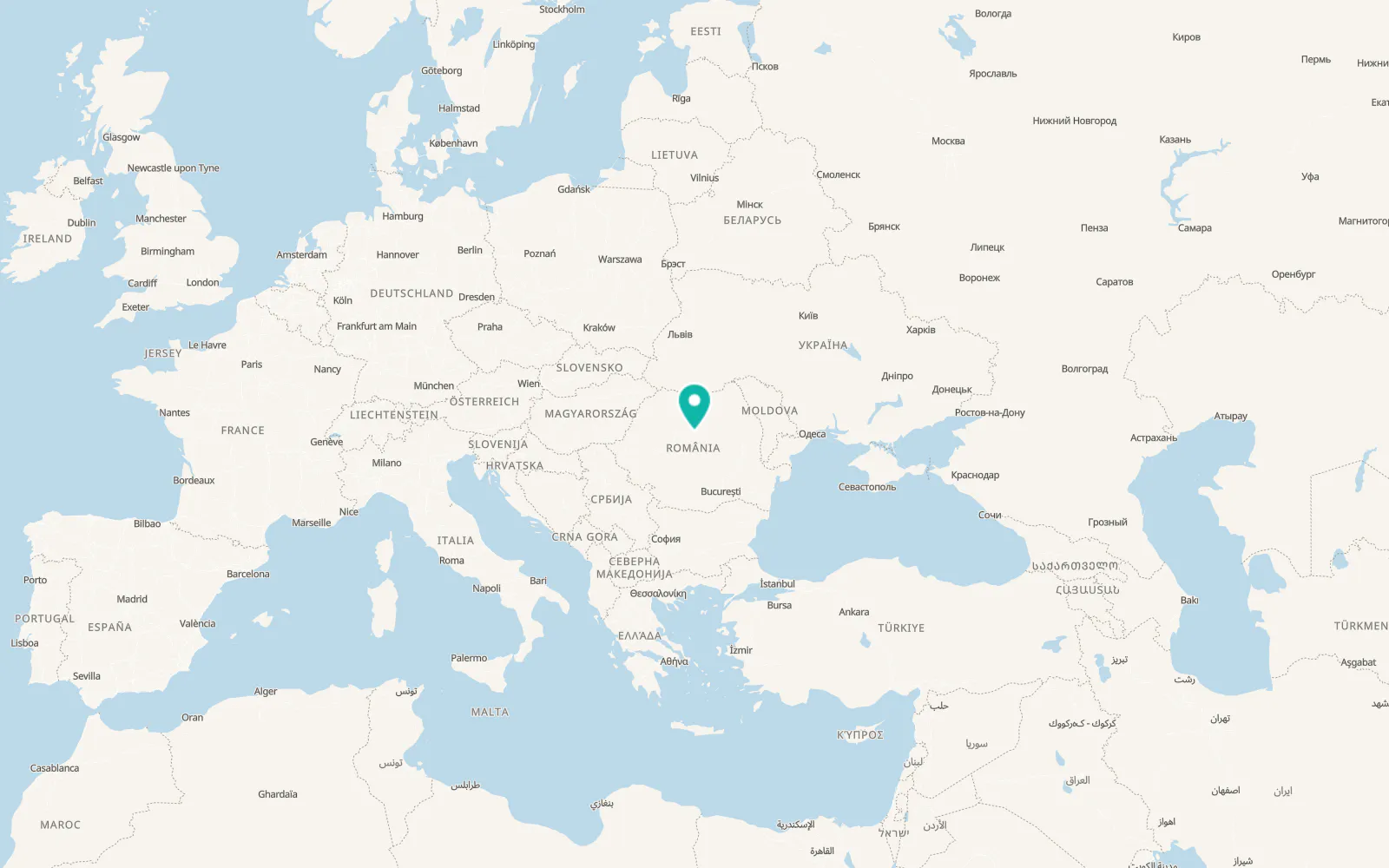 Map of Troița