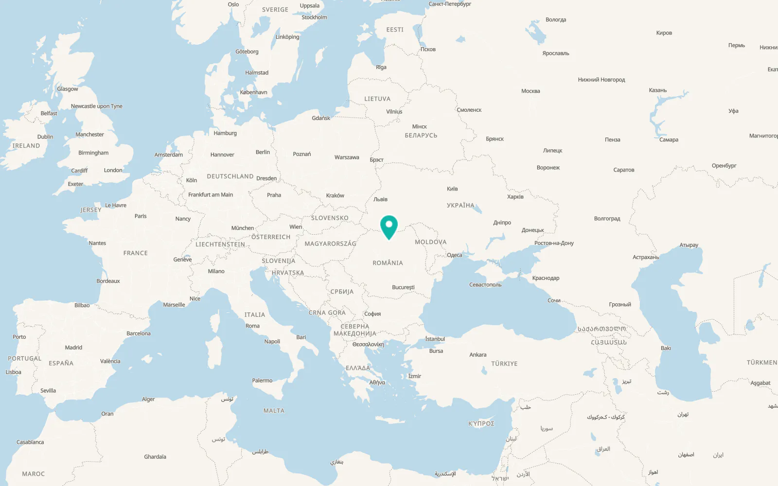 Map of Tureac