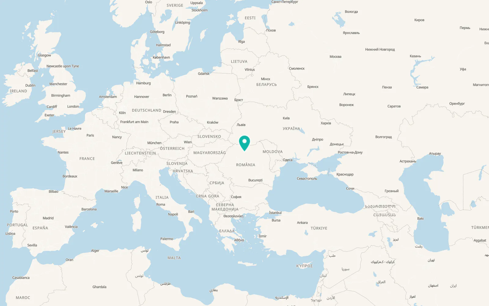 Map of Unirea