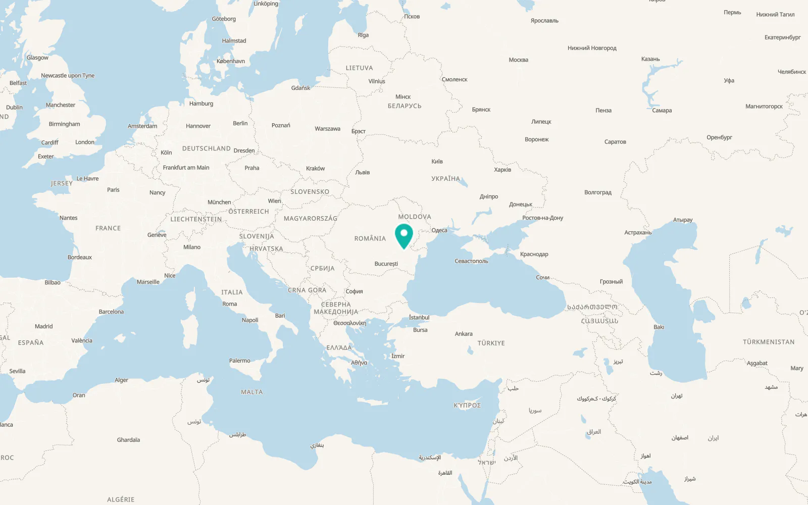 Map of Urleasca