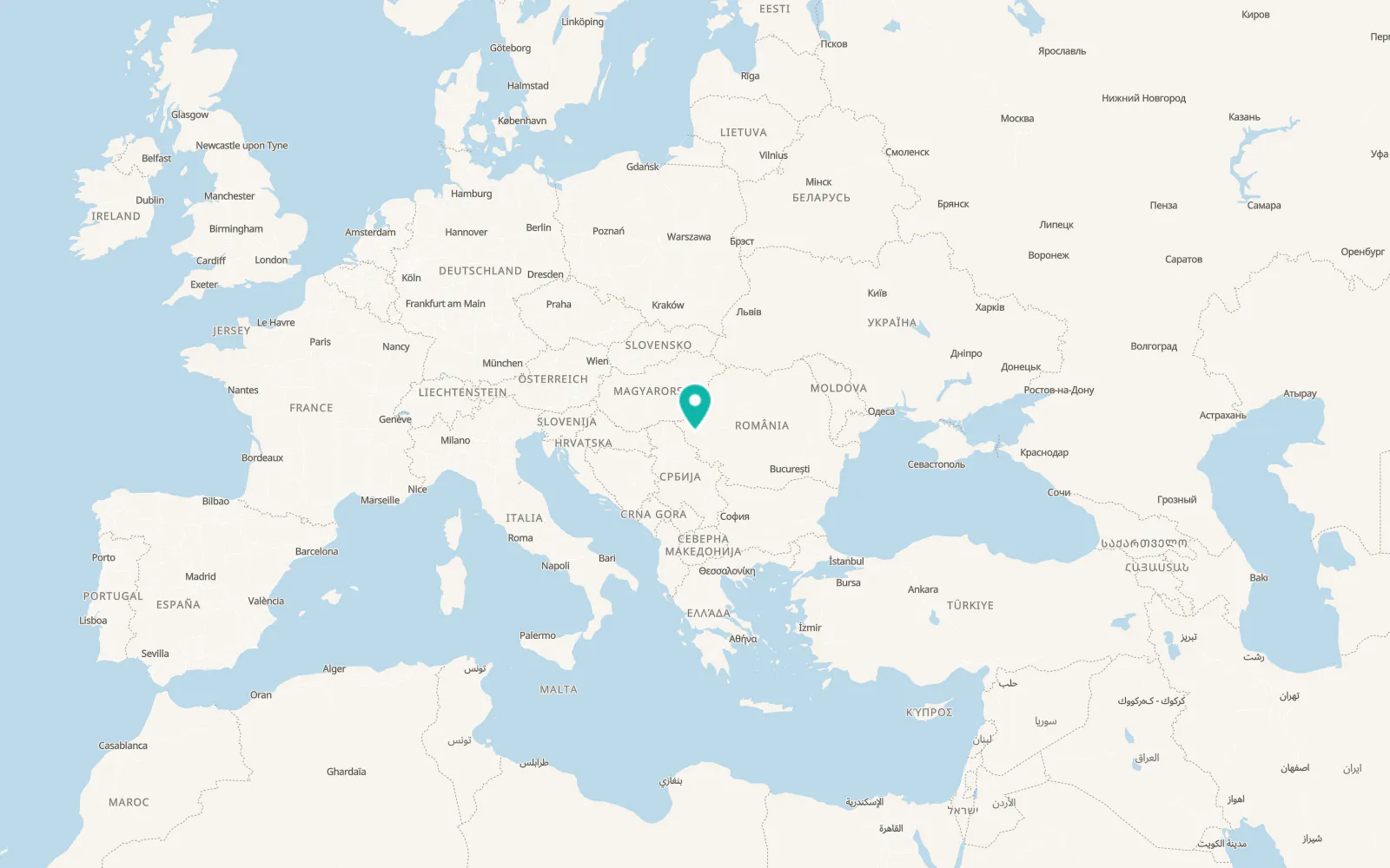 Map of Urseni