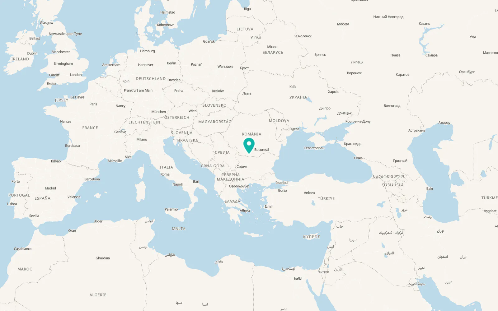 Map of Vădăstriţa