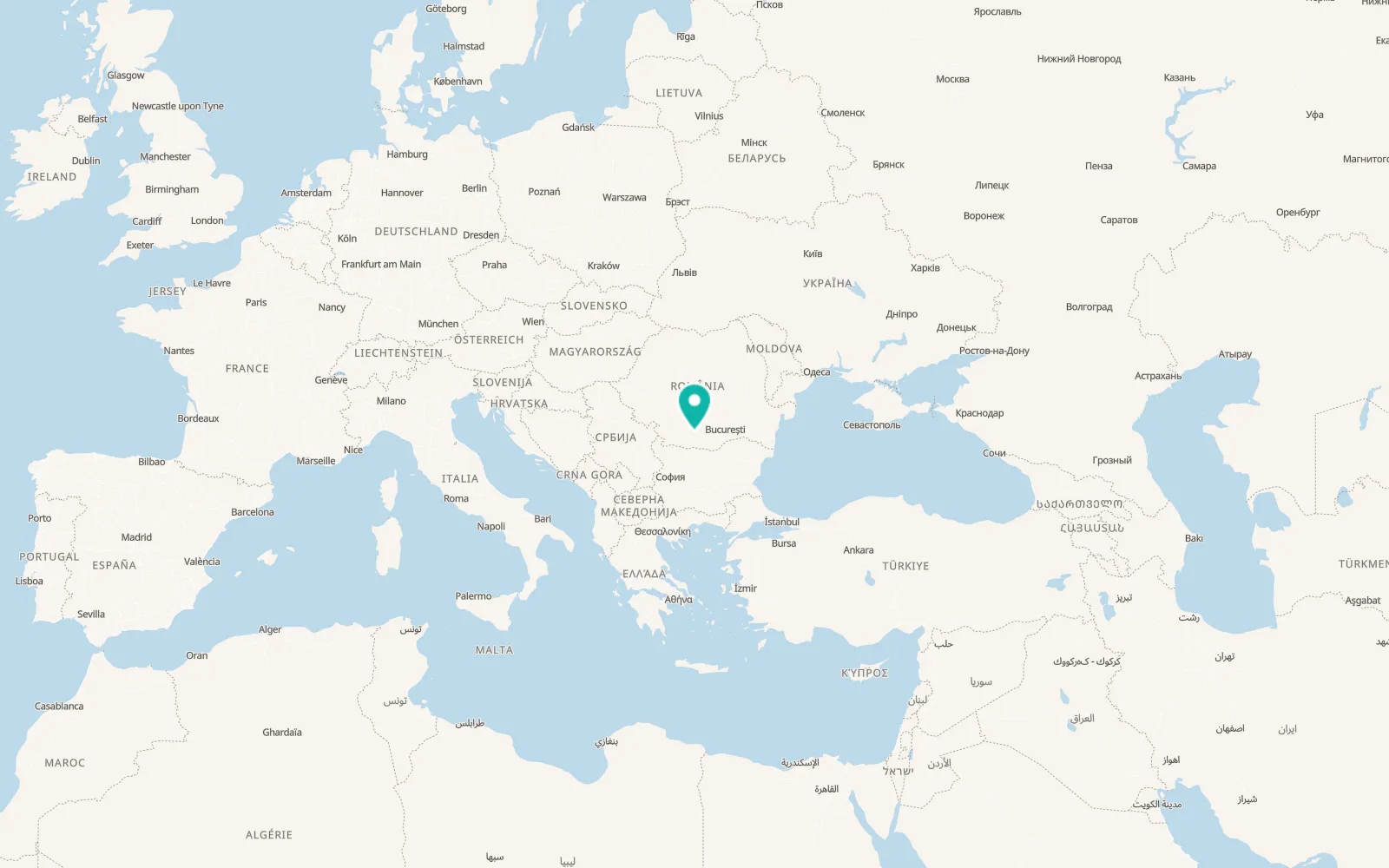 Map of Vâlcele