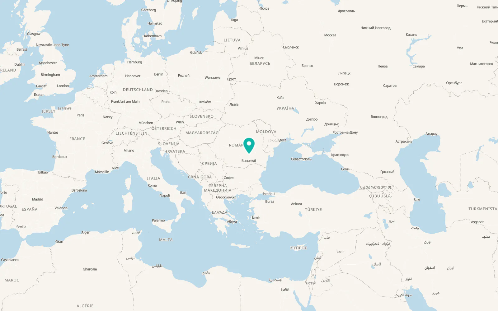 Map of Valea Călugărească