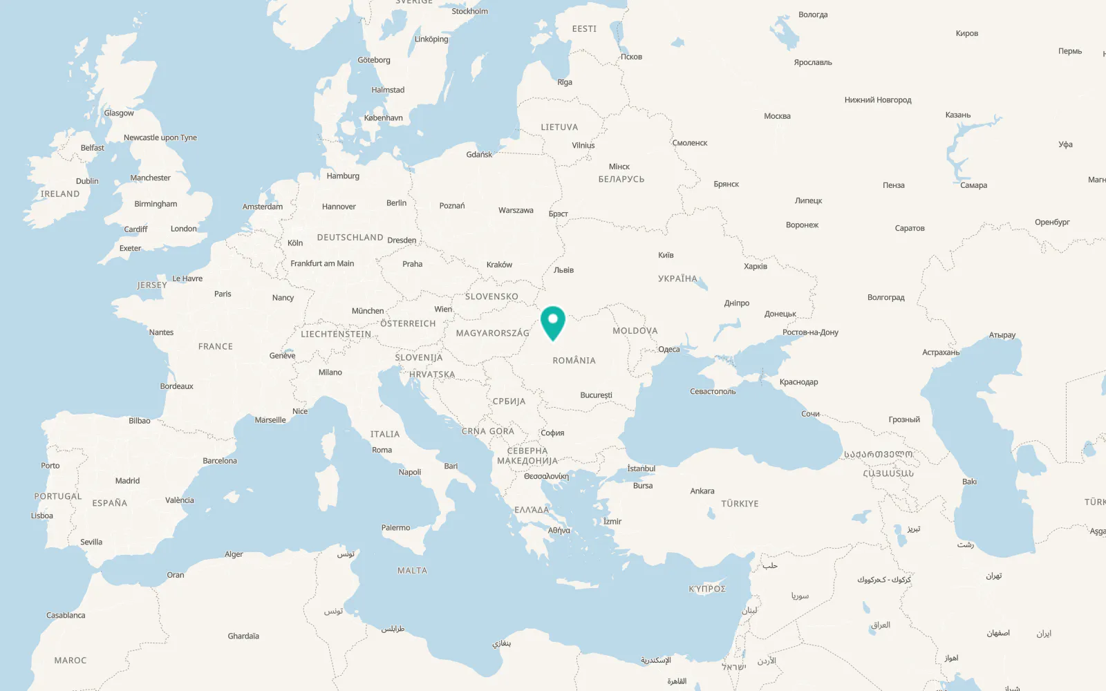 Map of Valea Ierii