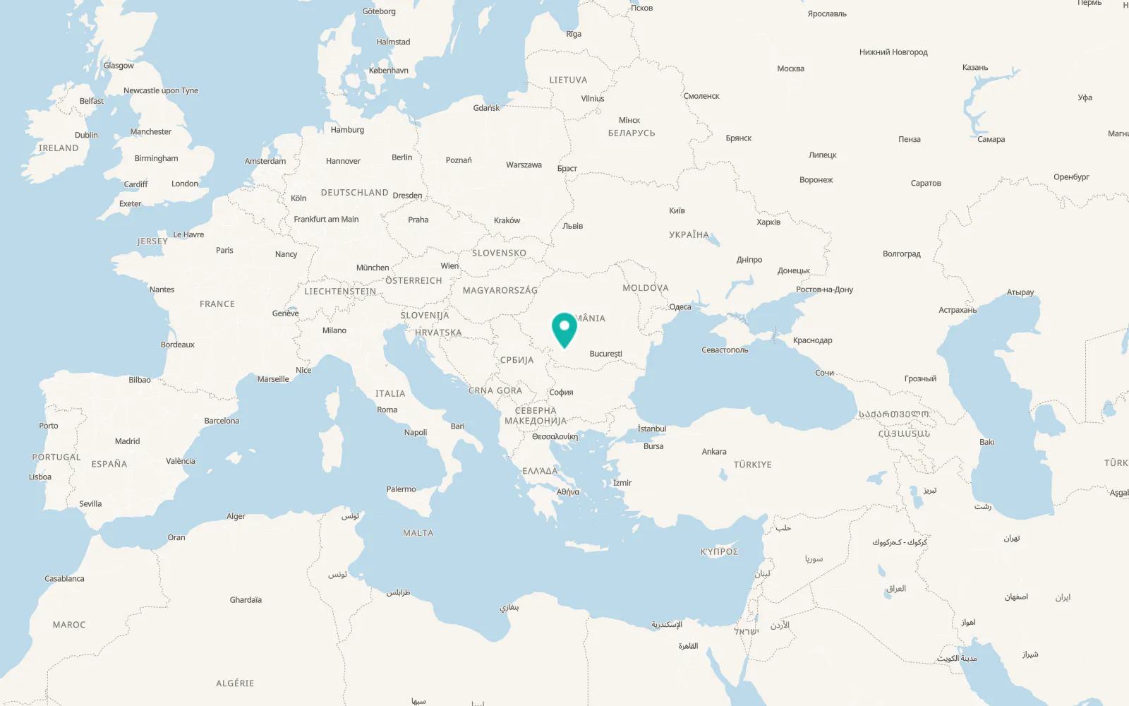 Map of Valea lui Pătru