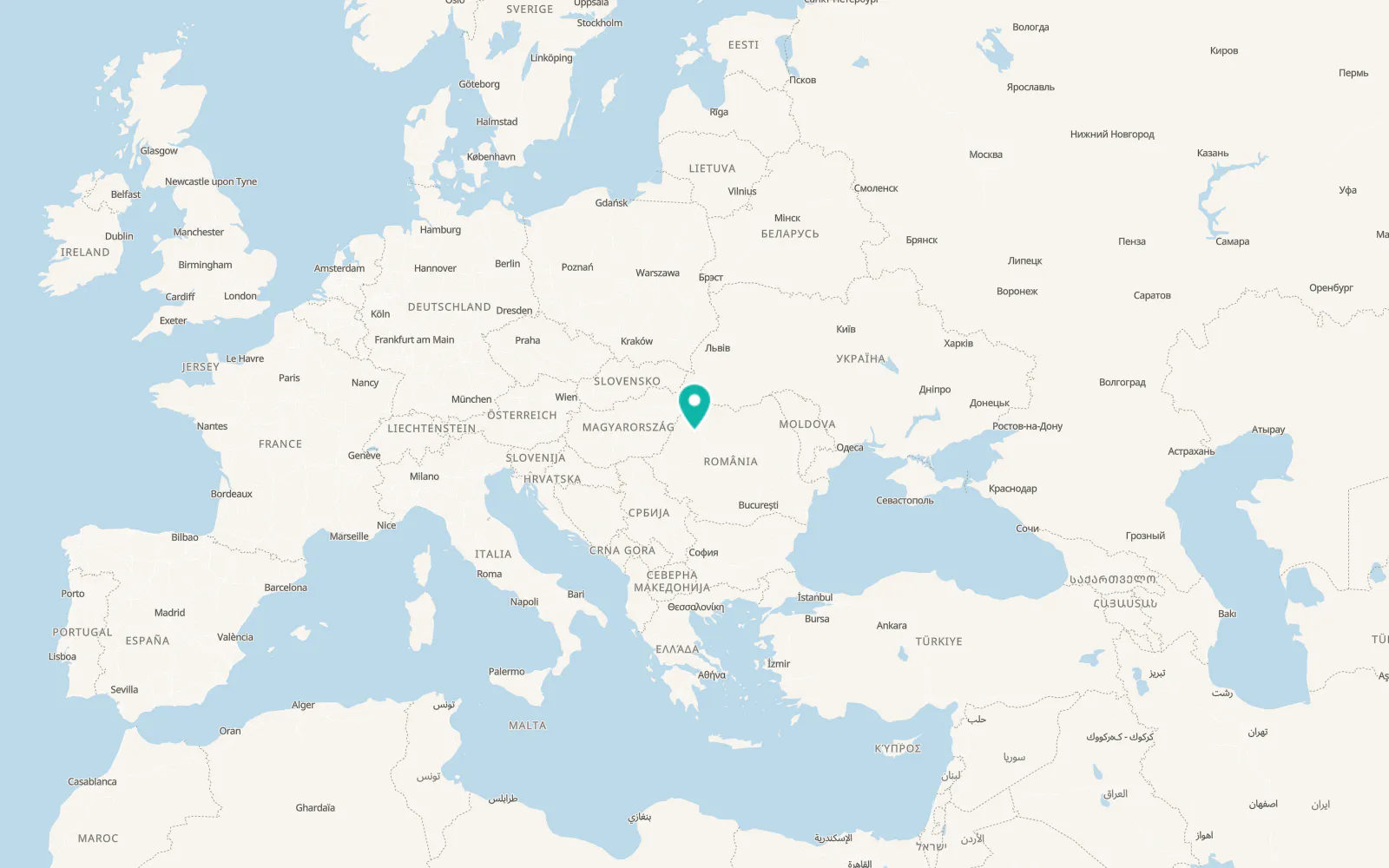 Map of Vânători