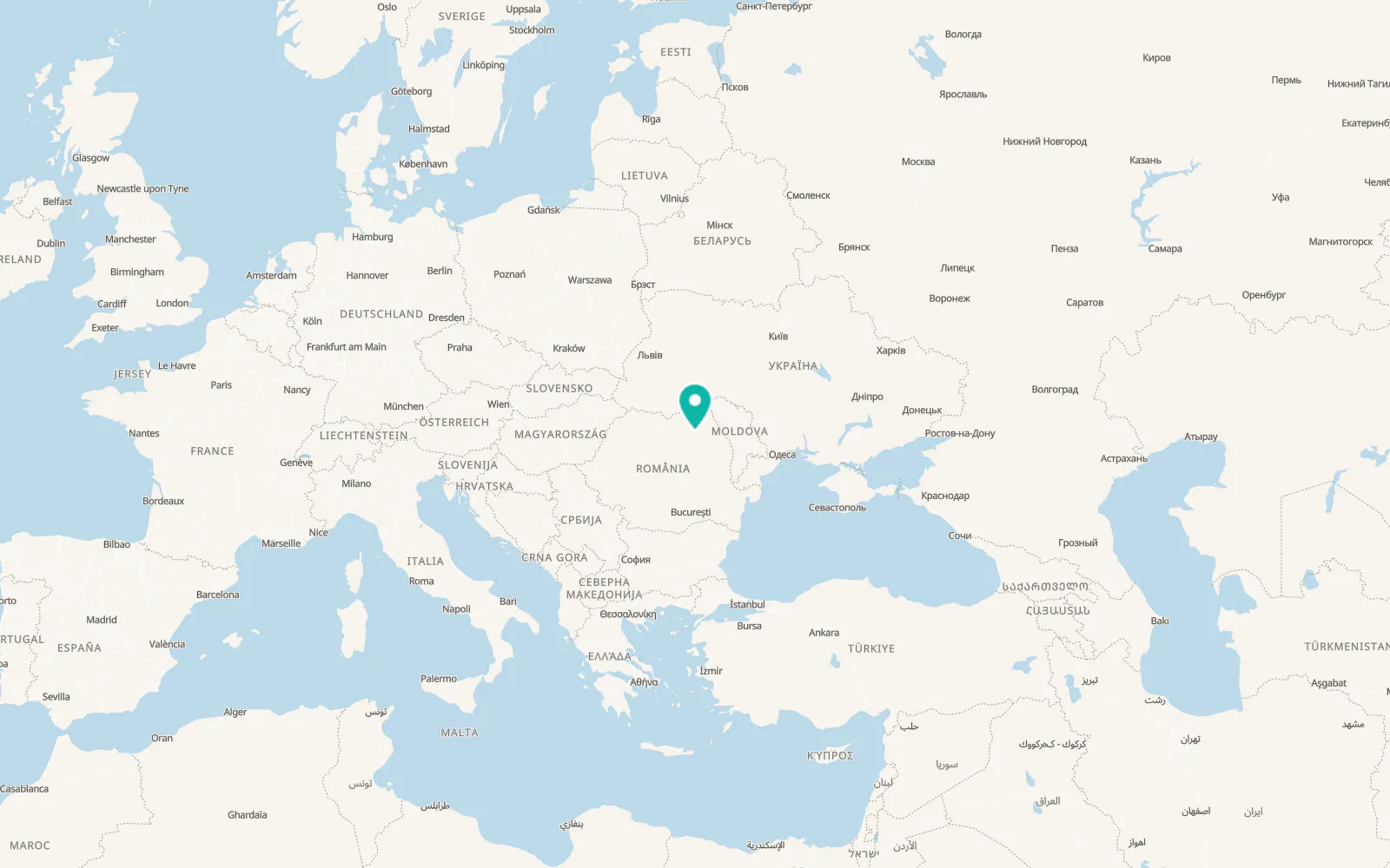 Map of Vânători-Neamţ