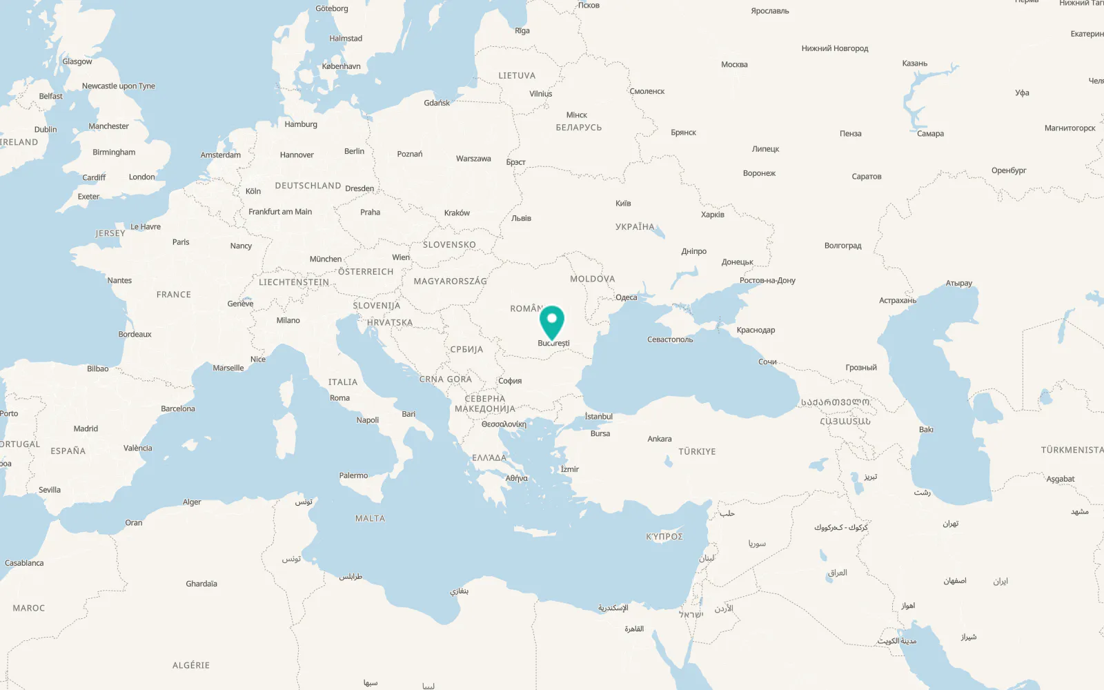 Map of Vârteju