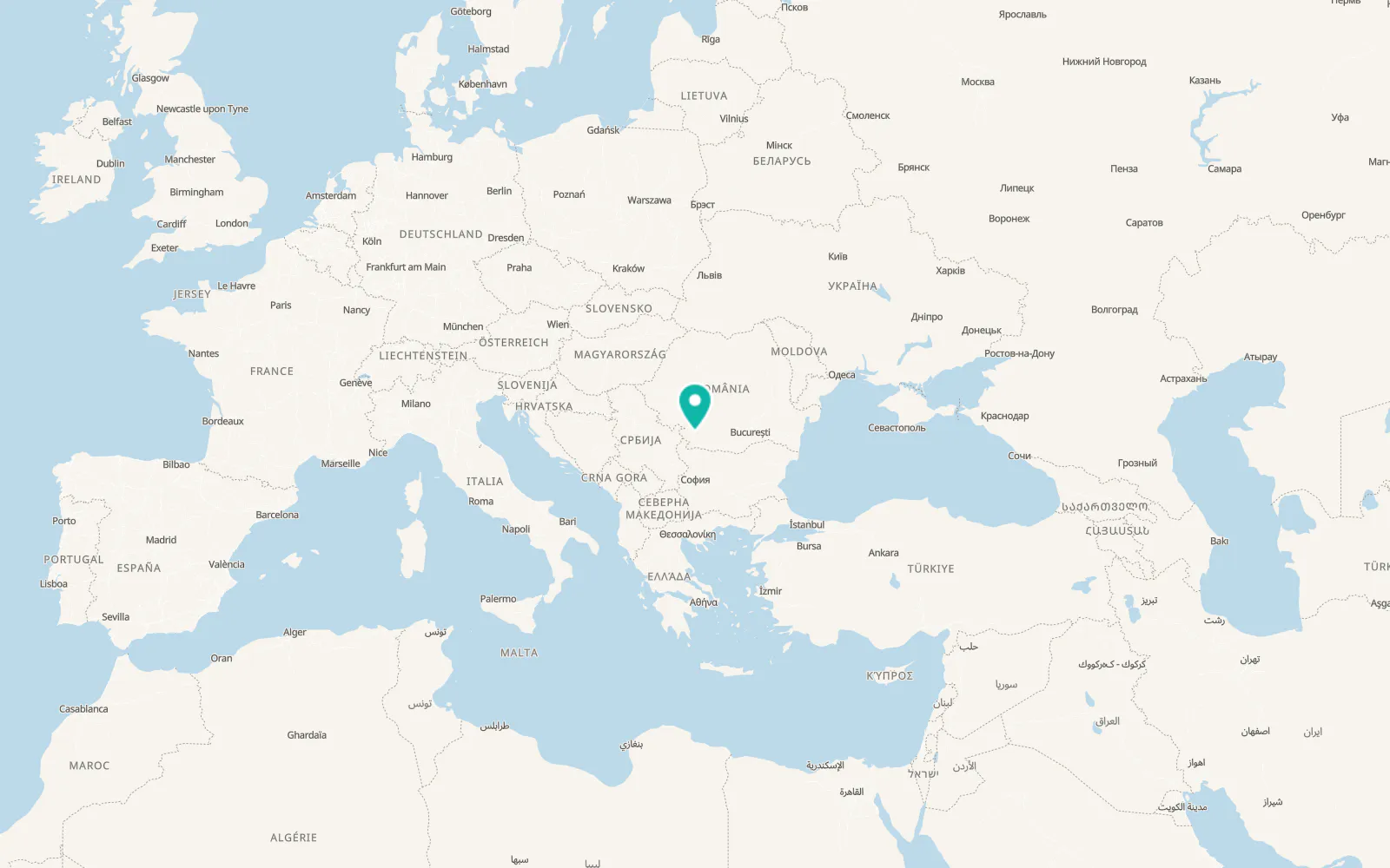 Map of Veleni