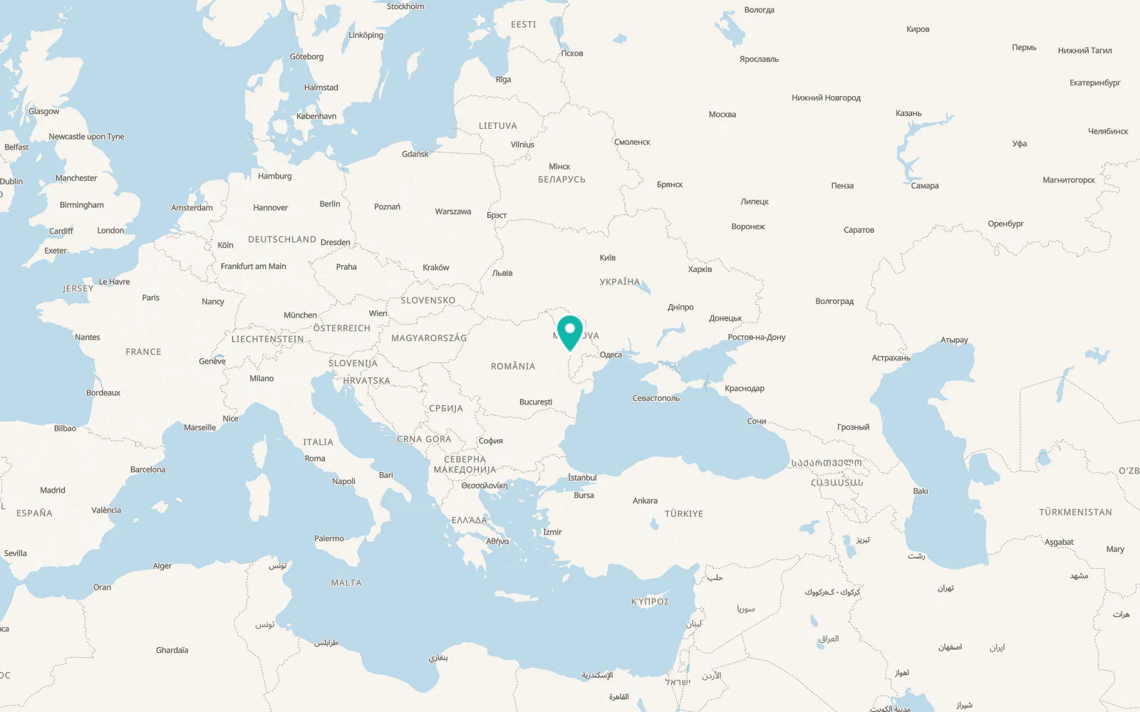 Map of Vetrişoaia