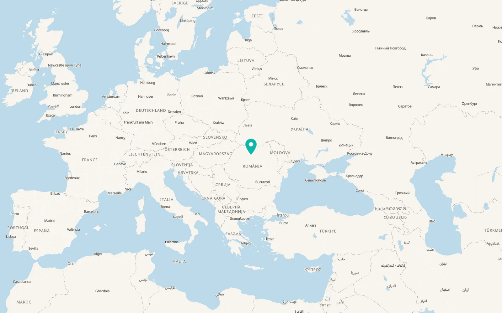 Map of Viile Tecii