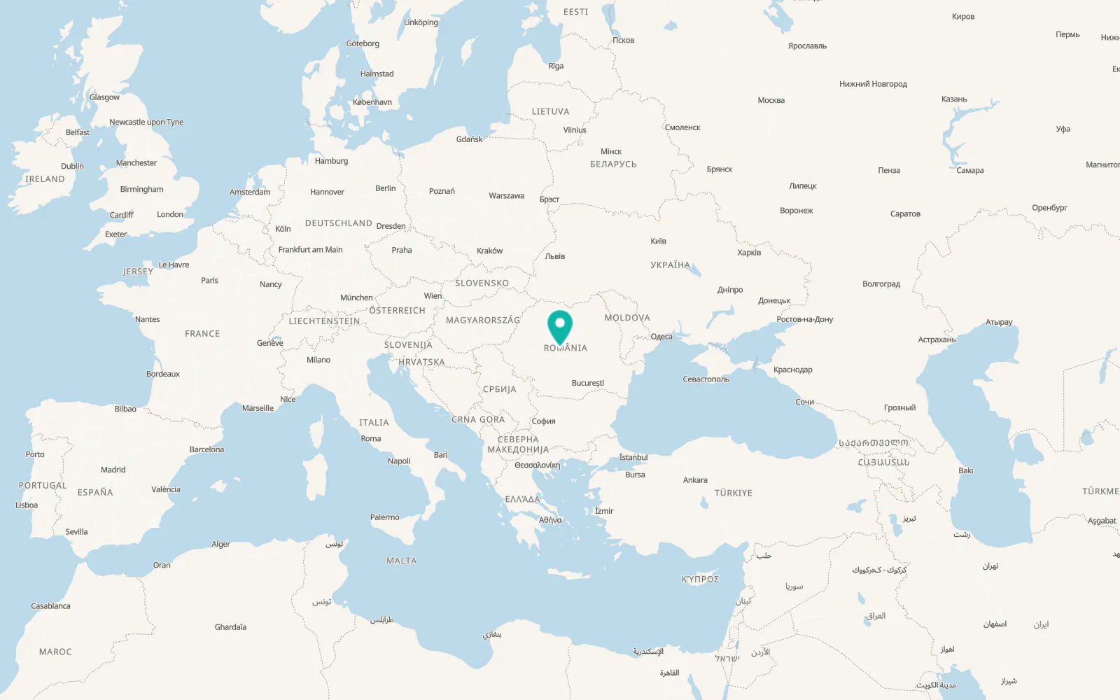 Map of Vurpăr