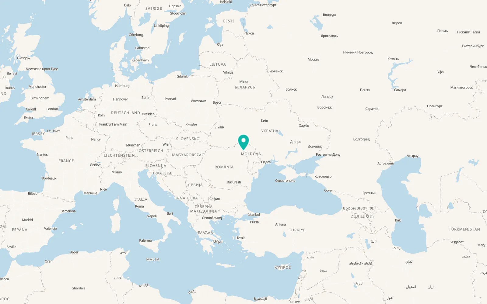 Map of Zaboloteni