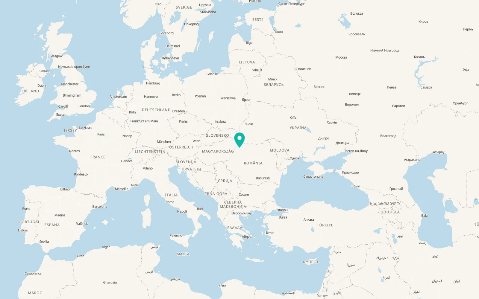 Map of Zalnoc