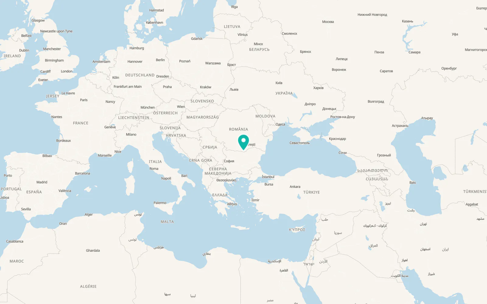 Map of Zimnicele