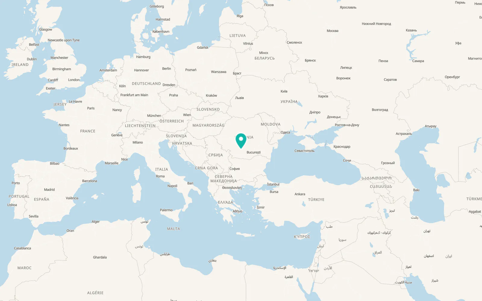 Map of Zlătărei